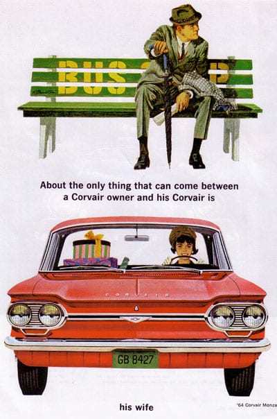 Project Car Motivation Vintage Corvair Ads