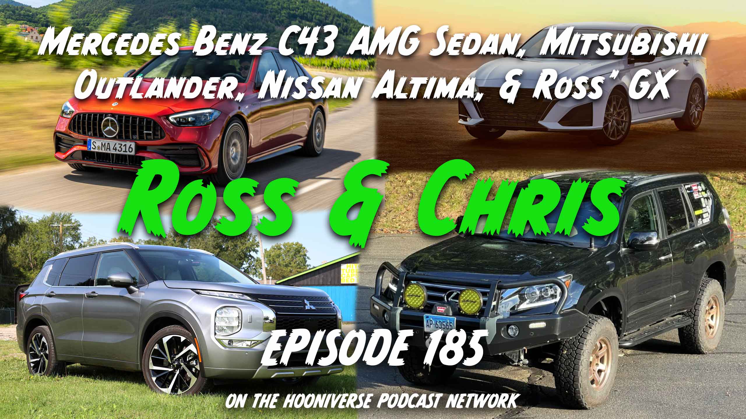 C43-AMG-Sedan-Mitsubishi-Outlander-Nissan-Altima-White-Knuckle-Sliders-GX-Off-The-Road-Again-Episode-185l